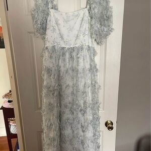 Floral Ruffle Maxi Dress